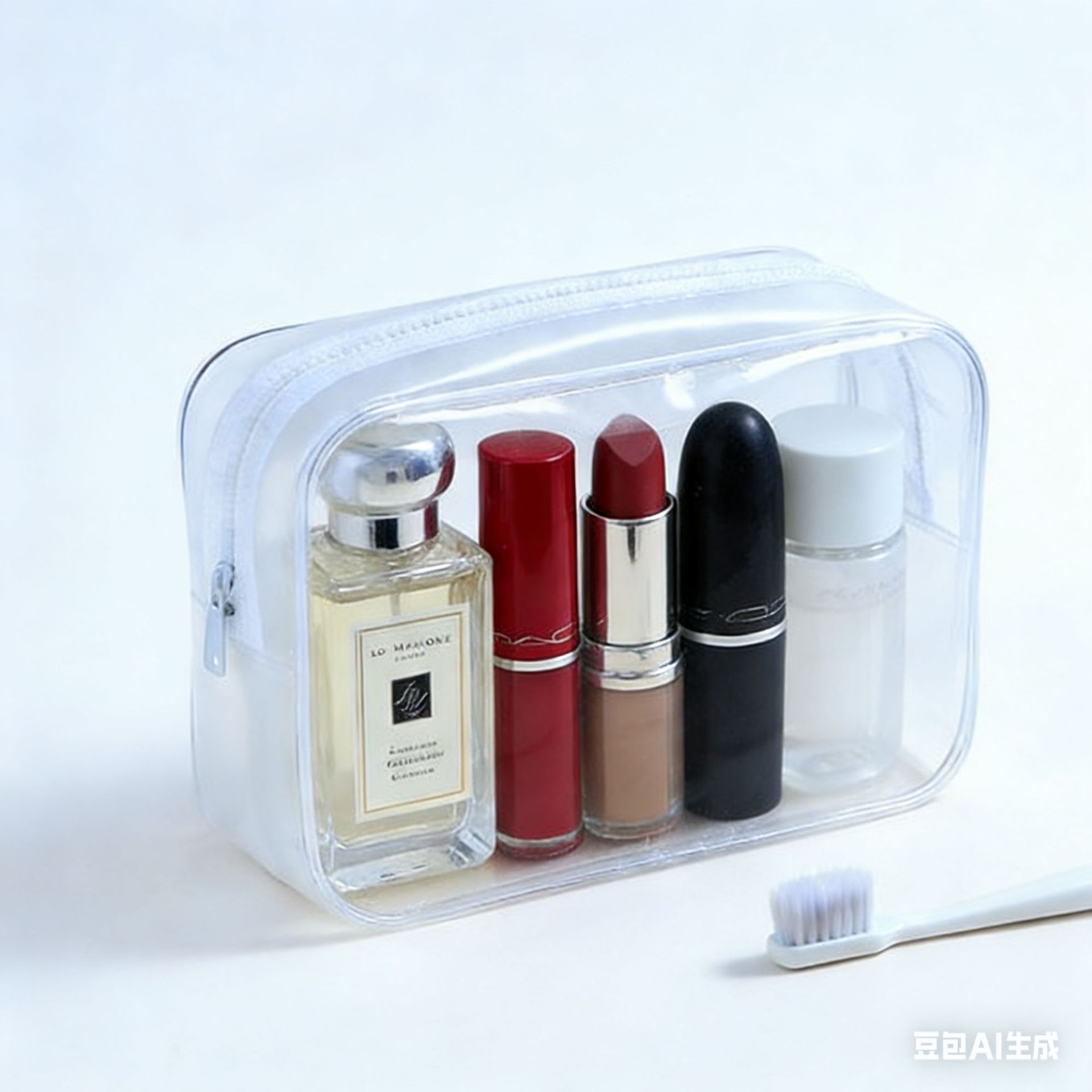 Bolsa de lavado visual de PVC de punto grueso bolsa de almacenamiento de cosméticos de viaje al aire libre bolsa de almacenamiento de artículos de tocador bolsa de cremallera impermeable