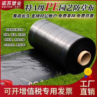 Pe Grass-Proof Cloth Manufacturer Wholesale Agricultural Orchard Black Weeding Cloth Garden Greenhouse Grass Cloth Gardening Weeding Cloth