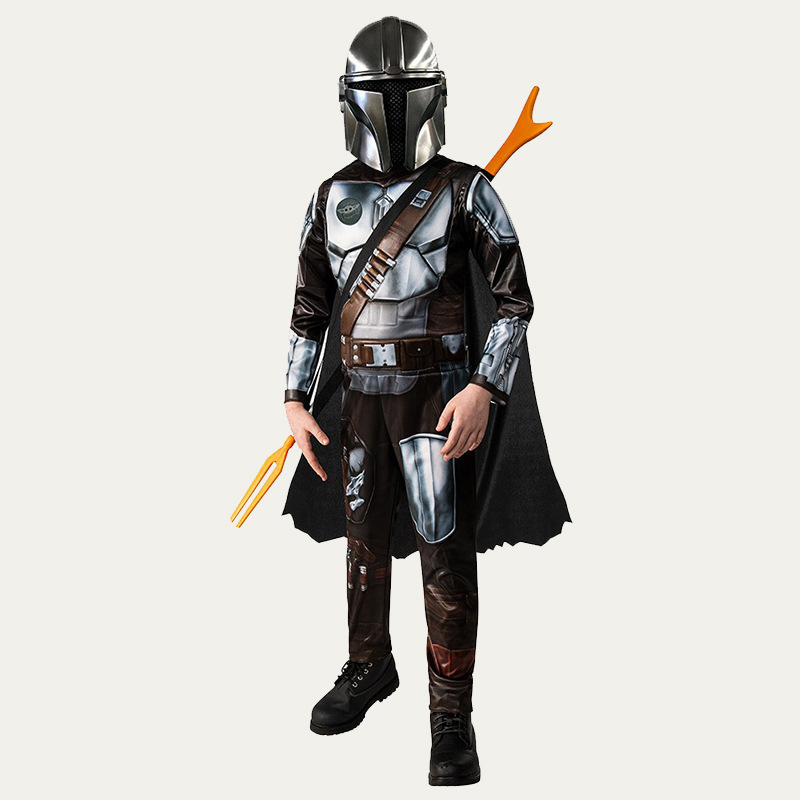 Halloween the Mandalorian Clothes Milky Way Hunter Cos Children's Performance Costume Star Wars Jumpsuit