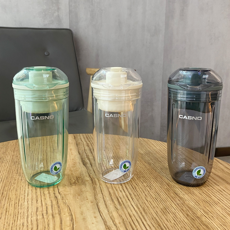 Batido taza deportes fitness movimiento agua taza al aire libre portátil batido de leche taza agitación proteína en polvo taza comida reemplazo escala agua taza