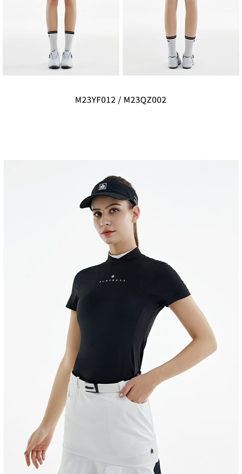 Váy chơi golf Moyes ngắn phối màu bèo nhún ôm hông đuôi cá — M23QZ002-Váy ngắn màu trắng, M23QZ002-Váy ngắn màu đen chi tiết 9