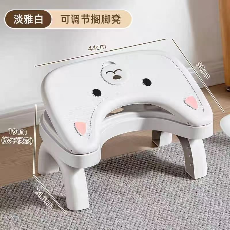 可爱小猫垫脚凳办公室可折叠加厚防滑脚踩凳子工位防跷二郎腿工厂|undefined