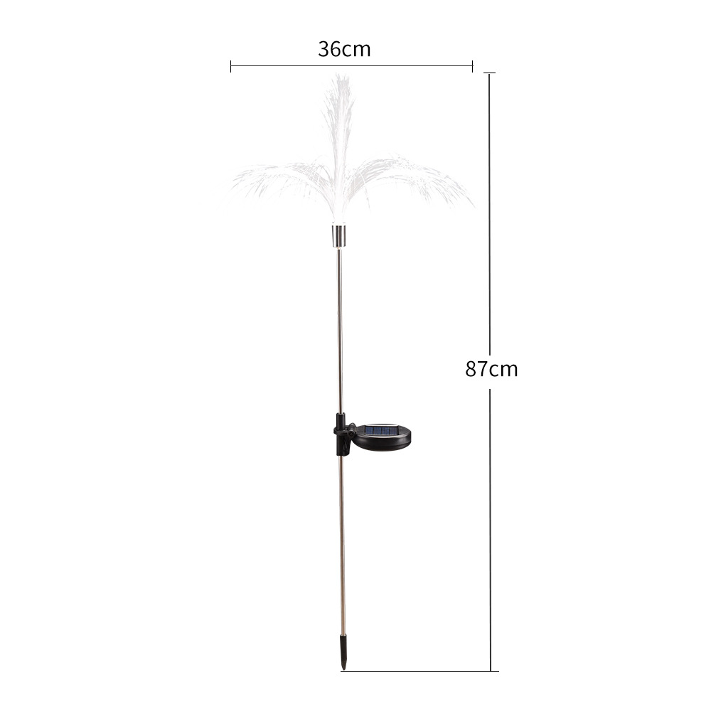 Amazonas solar lámpara de manguera de fibra óptica jardín atmósfera decoración LED patio lámpara de color al aire libre lámpara de césped impermeable
