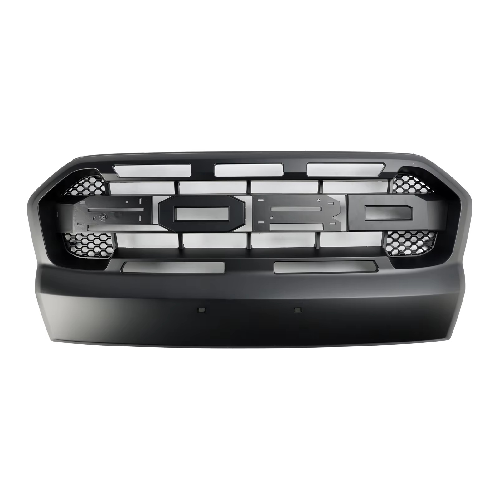 Suitable for 2015-2018 Ford Ranger T7 pickup truck front grille with lights, radiator cover, off-road modification parts