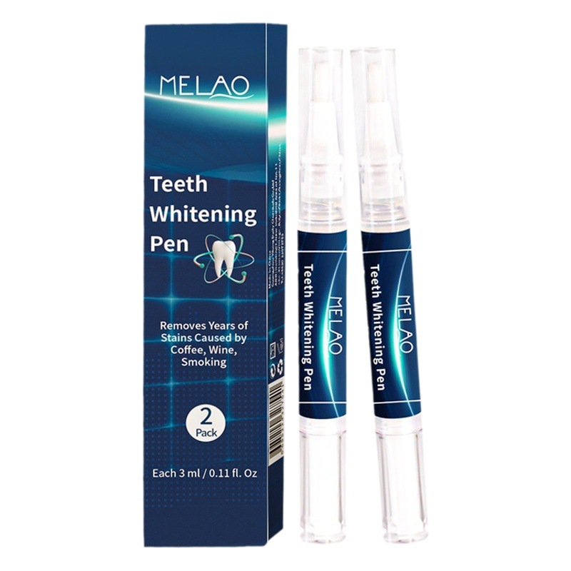 Melao Cross-Border In-Stock Teeth Whitening Pen, Tooth Stain Remover, Oral Care, Teeth Beautifying Gel, Manufacturer Wholesale