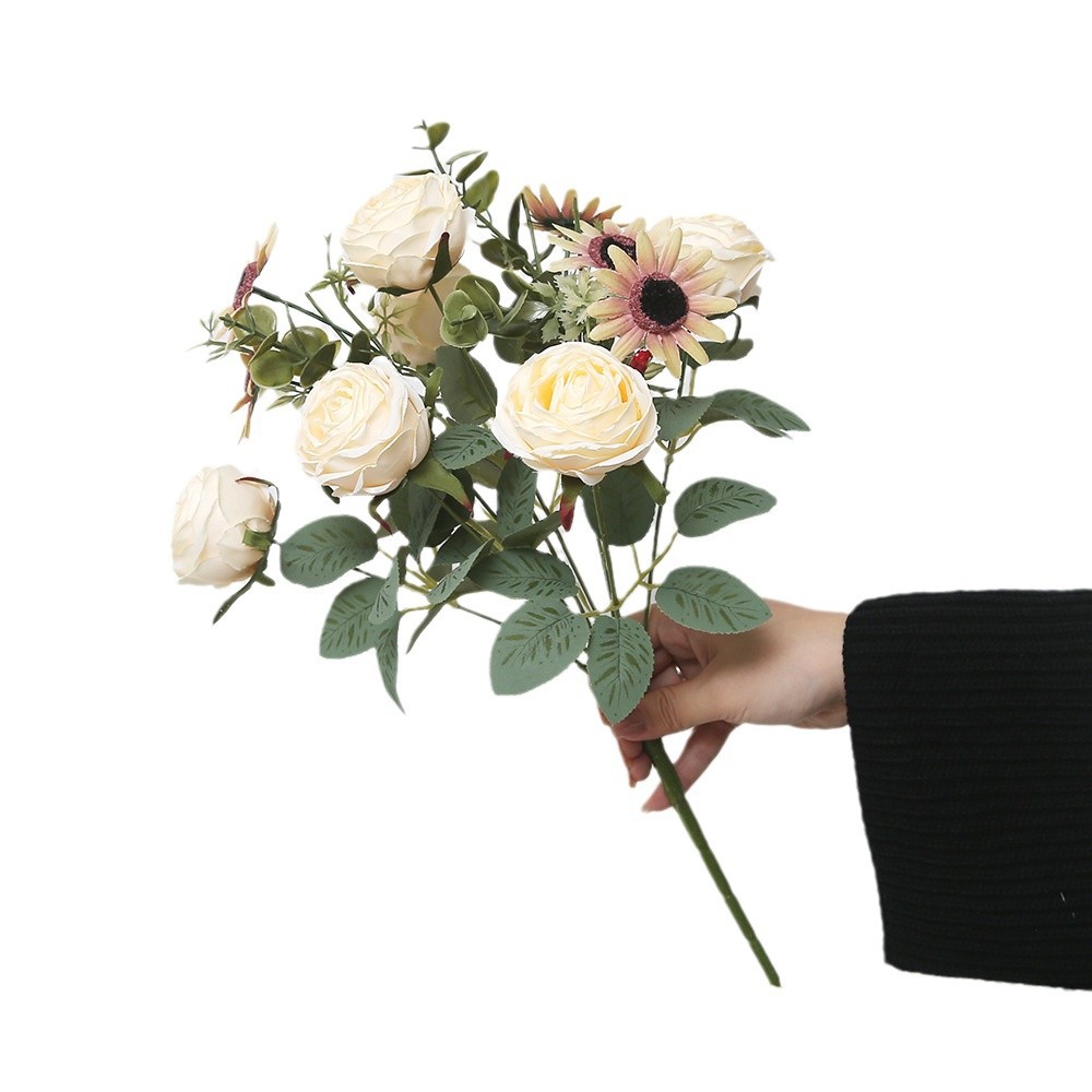 Ramos de flores de simulación europea minorista mayorista Ramos de flores de boda Ramos de props de fotografía Decoración de la sala de estar