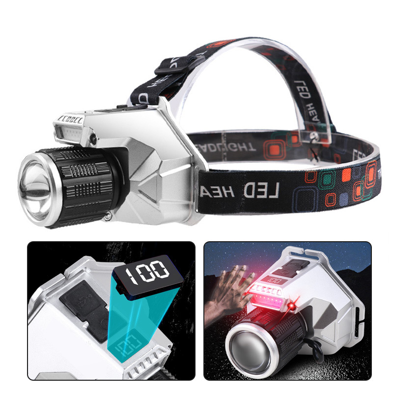 Cross-border New White Laser Ultra-long Range Multi-functional Outdoor Wide-angle Zoom Ultra-bright Waterproof Long_desvips.com