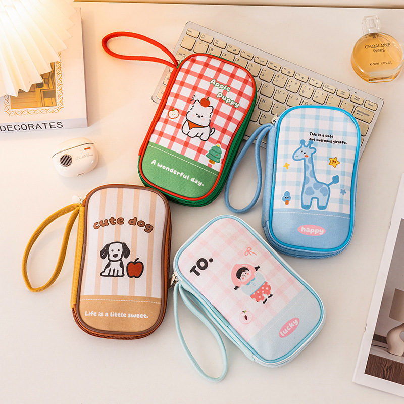 Cartoon Digital Document Bag Charger Digital Storage Bag Headphone Data Cable Travel Portable Storage Bag Cross-Border