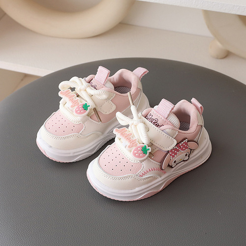 Spring and autumn new style girls 'sneaker girls' cute Kuromi single-layer shoes children's casual shoes, non-slip soft soles