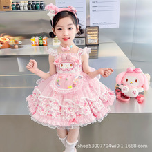 女童连衣裙2024女宝宝吊带美乐蒂公主裙儿童洛丽塔卡通A字小童