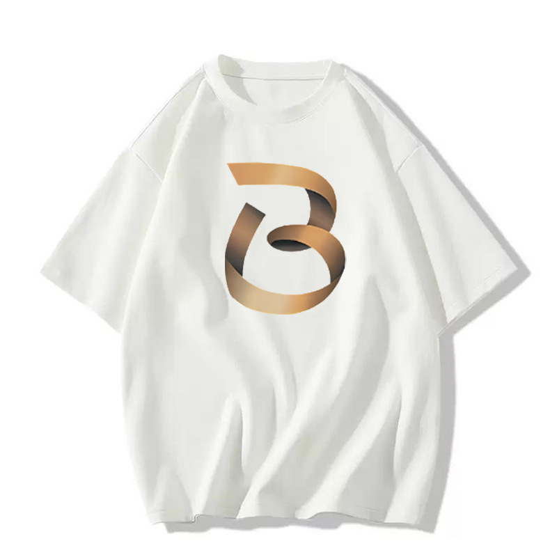 T-shirt à manches mi-longues pour hommes, marque de mode américaine, ample, polyvalent, en pur coton, haut de gamme, nouvelle collection été_voghion.com