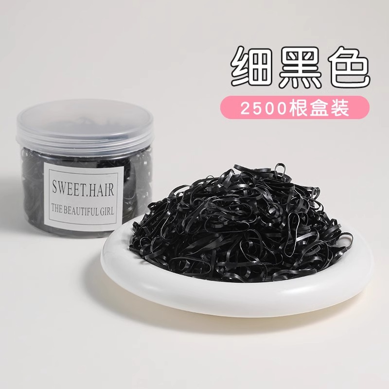 Cordón de cabello desechable para mujeres de alta calidad, anillo de cabello de alta elasticidad y duradero para niños, toque de cabello de cabello no lesionado