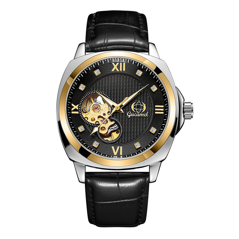 Automatic Mechanical Watch Ancient Camel Men's Automatic Mechanical Watch Business Fashion Diamond Watch Luminous Creative Watch