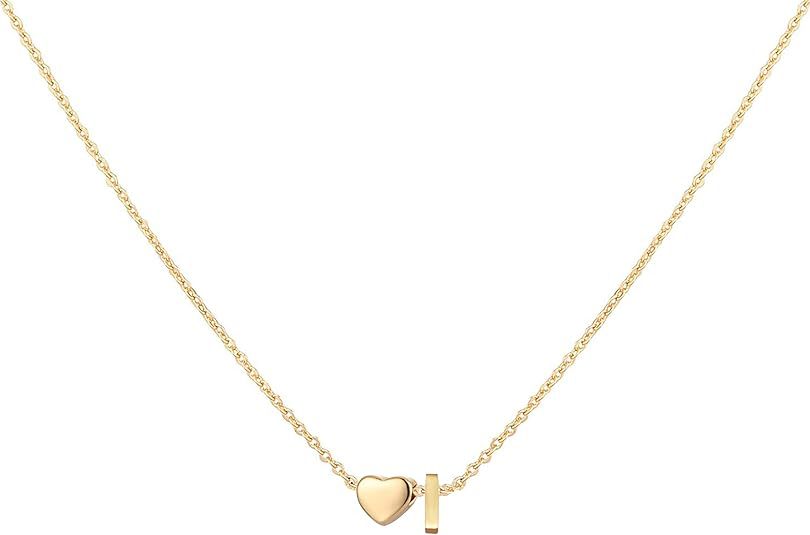 Collier pendentif cœur en acier titane avec 26 lettres anglaises, style transfrontalier, pour femme, style Niche Light Luxury_voghion.com