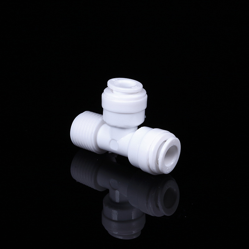 T-tipo de 2 puntos de tres vías purificador de agua de un solo lado 2-punto dientes exteriores doble conexión rápida de 2 puntos T33 conexión rápida K7544 accesorios universales