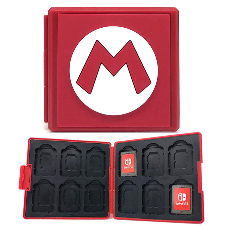 Interruptor de juego caja de cassette NS caja de tarjeta magnética de silicona caja de almacenamiento accesorios OLED caja de tarjeta portátil Lite Accesorios