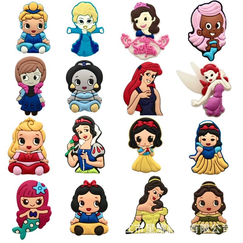 Cartoon Snow White Crocs Shoes Flower Shoe Buckle Accessories Creative Shoe Decorative Buckles Spot Wholesale Cartoon Snow White Crocs Shoes Flower Shoe Buckle Accessories Creative Shoe Decorative Buckles Spot Wholesale