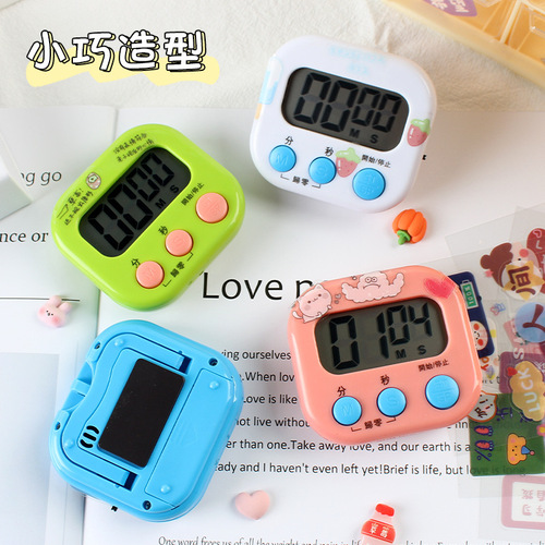 Timer small alarm clock timer student learning electronic timer time management kitchen LED display wholesale