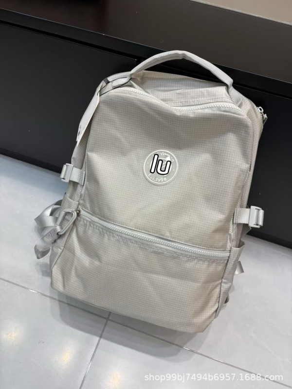ルルの新しいバックパック 22L ニュークルー テクスチャー 通勤バッグ 大容量 軽量 防水 ファッション メンズ レディース|undefined