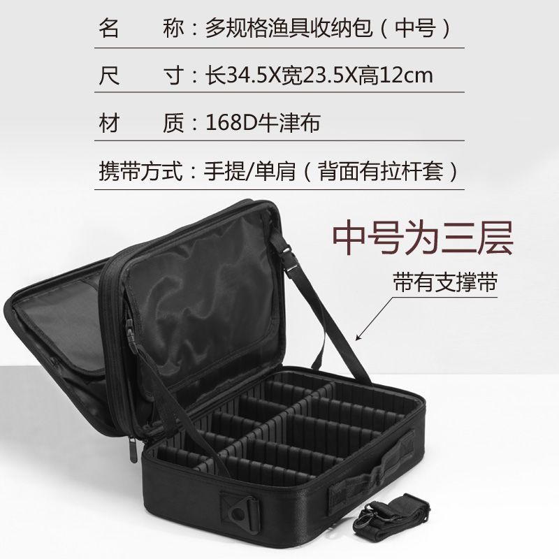 手提便携防水渔具收纳箱线组钓鱼工具配件渔具盒储物盒垂钓整理包|undefined