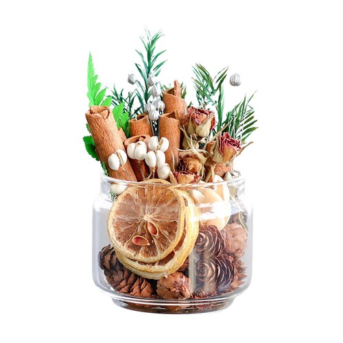 Home interior decoration ornaments, immortal flowers, dried flowers, cinnamon fireless aromatherapy diffuser cup, DIY handmade bestie gift
