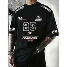 V 40530 3D Racing Print Men's Short Tee 3D ����ӡ����ʿ����