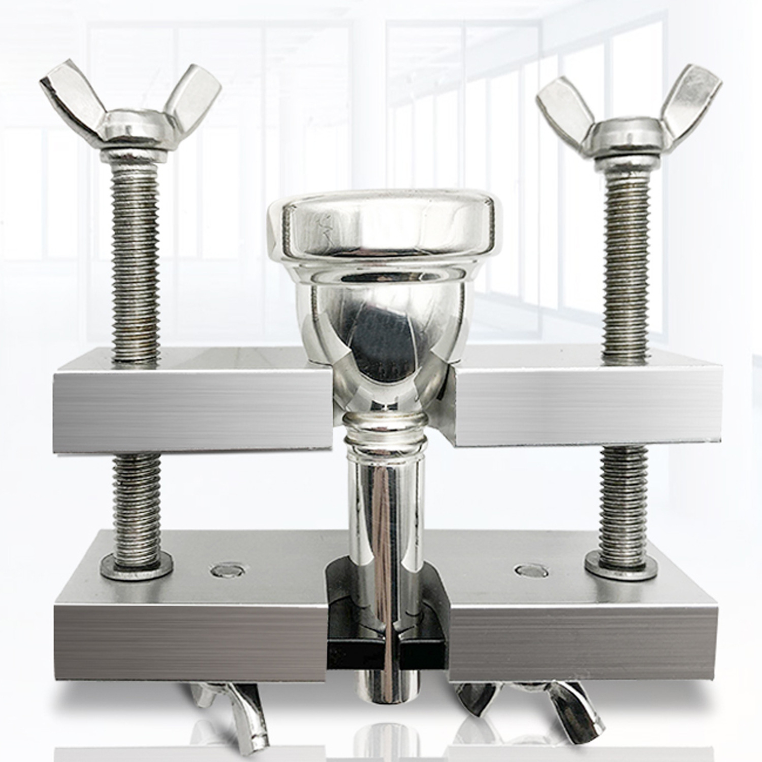 Tamaño pequeño gran boquilla de Trombón redondo separador de extracción boquilla de extracción Dispositivo de soplado tubo de cobre instrumento musical dispositivo de extracción