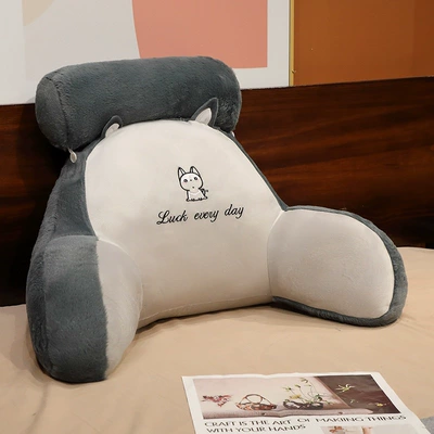 Multi-function pad — Pillows for Girls, Sofa Lumbar Support - seat-recommendation-medium-cushion-headrest-60x40x-20cm-removable-and-washable-independent-liner-autumn-and-winter-style-husky-rabbit-velvet-fabric