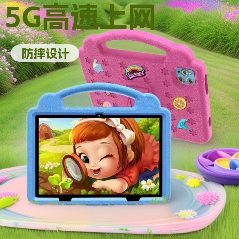Exclusively for Cross-Border Foreign Trade, 10.1inch Tablet Pc Children's Tablet Computer for Learning, Smart 5g Wifi, Shockproof