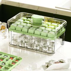 国境を越えた家庭用の自製貯氷貯蔵箱押圧式氷金型氷格製氷箱冷凍氷神器冷蔵庫