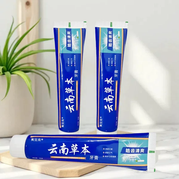 110 Keshuang Yiliang Yunnan Herbal Toothpaste White Teeth Fresh Foam Mint Toothpaste genuine goods Wholesale