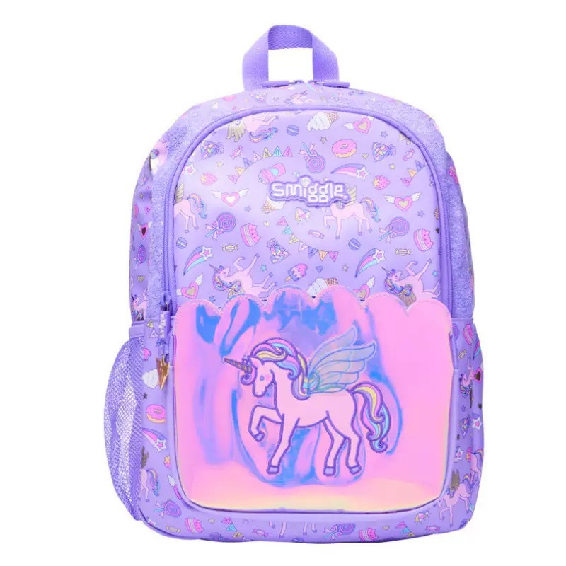 Smiggle grande kt Stitch mochila de gran capacidad de descompresión de doble hombro de dibujos animados
