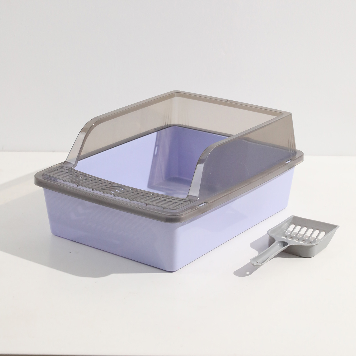 Gatos jóvenes y gatitos caja de arena para gatos semicerrada inodoro para gatos semicerrado cuadrado arena para gatos cuenco de heces para gatos suministros para gatos