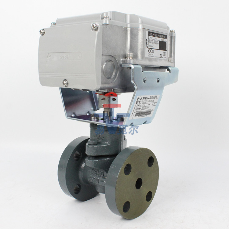 日本azbil不锈钢温控阀 vy5111l0013 vy5111l0014电动二通调节阀