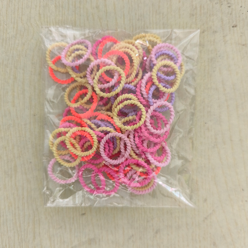 Solo al por mayor cuerda de pelo negro banda de pelo femenino estilo coreano alta elasticidad no duele el pelo banda de goma corbata alta Cola de Caballo accesorios para el cabello del bebé