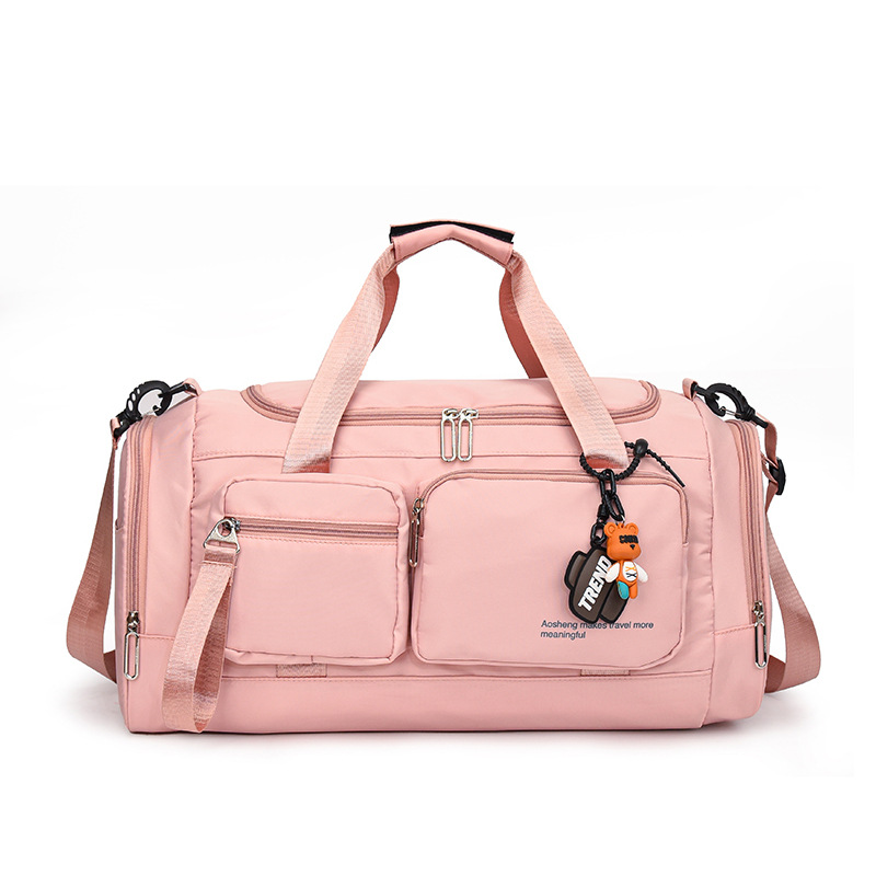 Bolsa de fitness de gran capacidad para viajes transfronterizos, modelo nuevo 2025, bolsa de viaje de corta distancia, bolsa multifuncional con separación de seco y húmedo, bolsa de equipaje compartimentada
