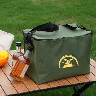 2025 New Insulated Bag Can Be Carried on the Shoulder, Outdoor Picnic Bag, Large Capacity, Thickened Waterproof Ice Bag, Takeaway Fresh-Keeping Bag