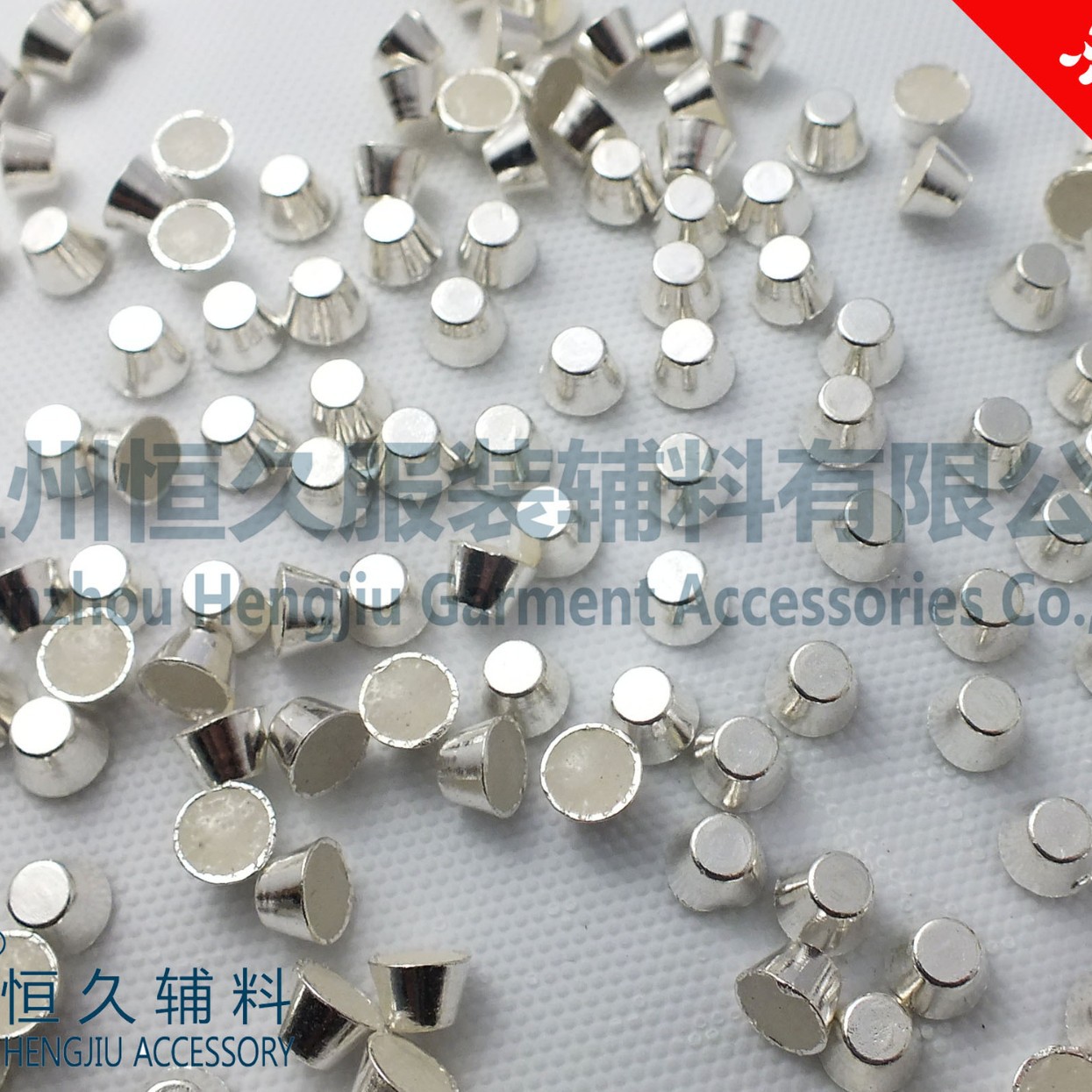 水桶型烫片 圆桶烫片 8mm锌合金水桶烫片 圆桶铆钉 水桶铆钉