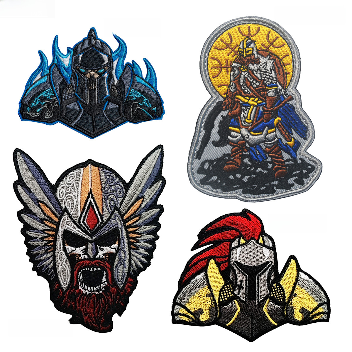 하이케 야외 다채로운 자수 자수 기갑 전사 MORALE 배지 벨크로 완장 국경 간 소스 재고