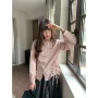 长袖圆领女士宽松衬衫