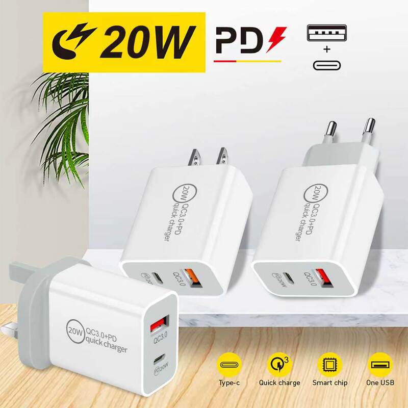 New PD12W charger 5V2A European and American British charging head type-c adapter PD USB charging head