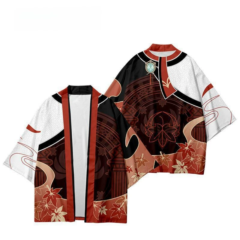 手游原神和服披风 cosplay温迪枫原万叶达达利亚钟离魈居家浴袍服