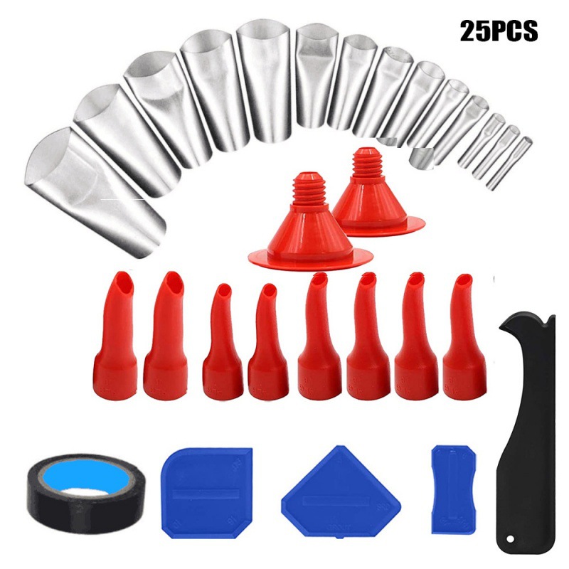 29件套填缝工具美缝喷嘴涂抹器密封剂不锈钢密封剂喷嘴