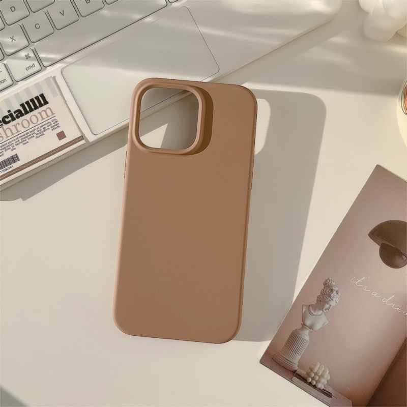 高品質真液体シリカゲルiPhoneアップル15携帯ケース14promax韓国系12高級13純色11|undefined