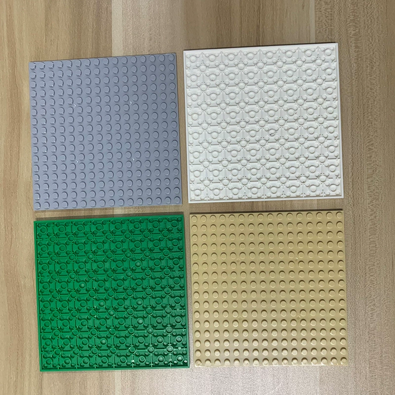 Lego, двухсторонняя базовая пластина, мелкие элементы, 12.8×12.8 см