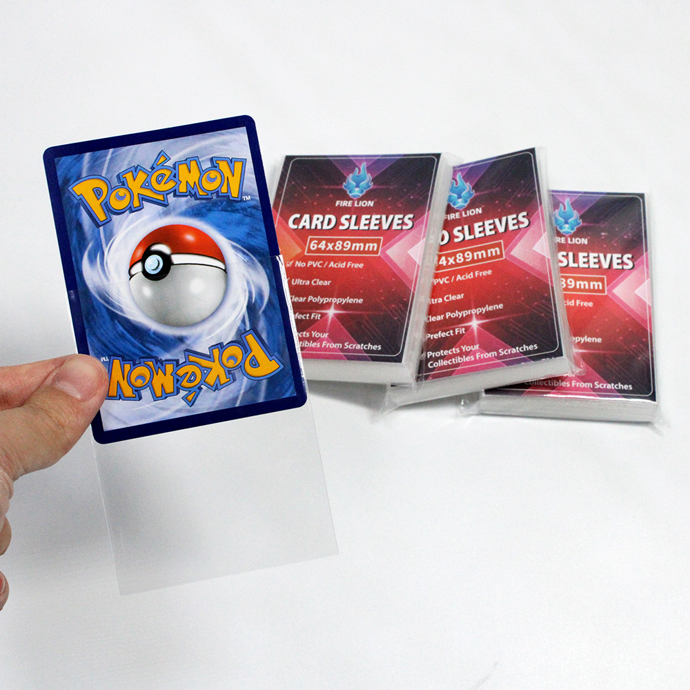 现货20丝cpp透明卡套游戏王奥特曼万智牌宝可梦高透卡膜内胆