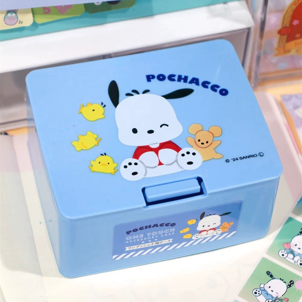 Hello kitty, подлинные мультяшные многоразовые хлопковые диски для хранения, коробка хранения
