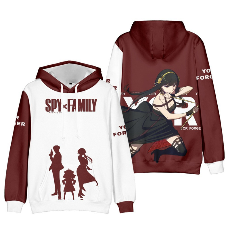 2024 Anime New Spy Fans Series 3D Digital Printing Hoodie Arnia Pullover