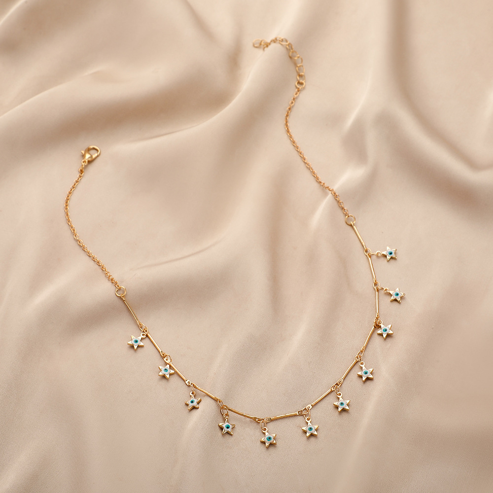 Fashion Star Eye Copper Choker