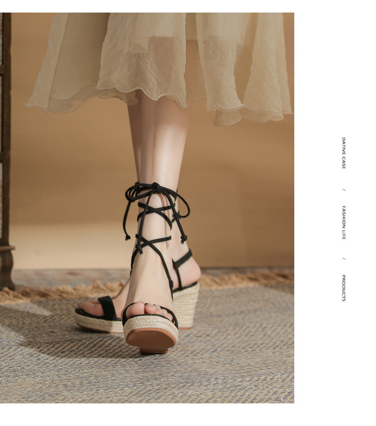 Sandal cao gót nữ hở mũi đế xuồng gót cao 9 cm — màu đen chi tiết 16